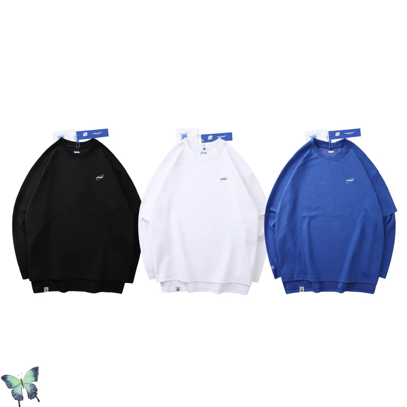 

Autumn Winter AderError Street Shot Sweatshirts Men Women Solid Color High Quality Oversized Ader Error Pullover Sweatshirts