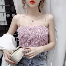 Special Price Fashion Women Tops Woman Tank Top Plus Velvet Woman Sleeveless Camisole Tops for Women Halter Top Elegant Ladies Thick Camis Tee