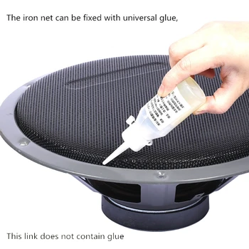 

2Pcs Speaker Conversion Net Cover Car Audio- Decorative Circle Metal Mesh Grille B85A