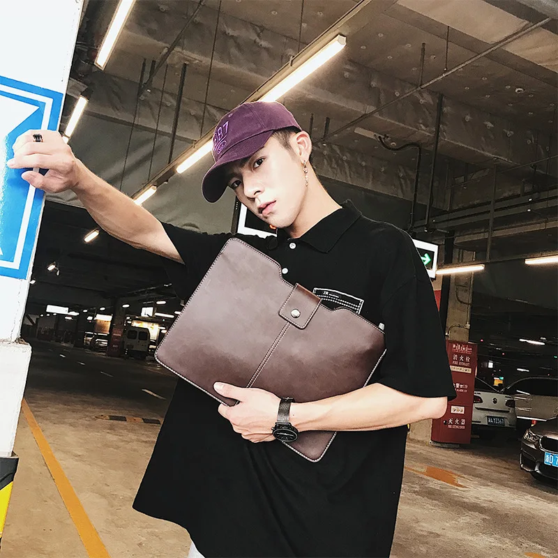 

Streaming Fashion Handbag Business Bag Document Japanese and Korean Men's Bag Recreational Envelope Bag