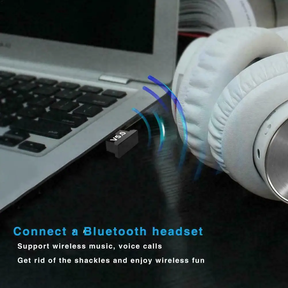 Беспроводной USB Bluetooth V5.0 адаптер Bluetooth ключ музыкальный приемник Adaptador Bluetooth передатчик для компьютера ПК ноутбука