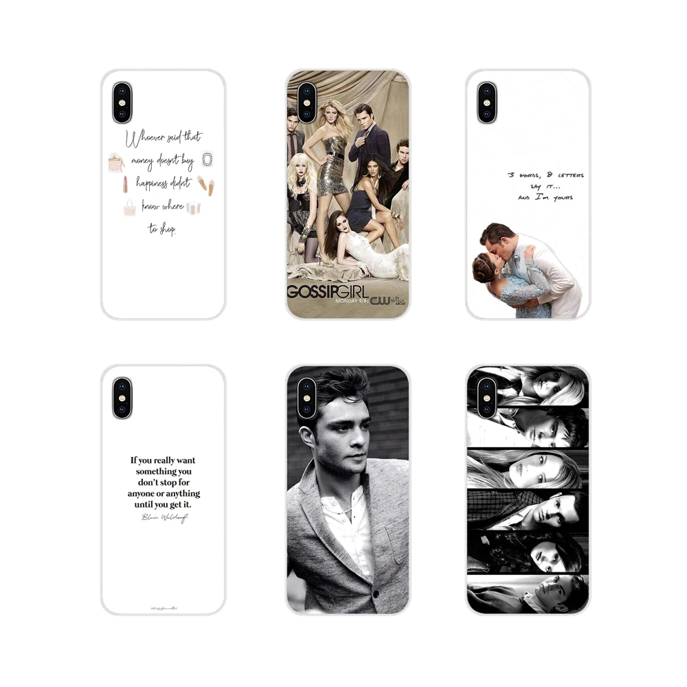 Силиконовый чехол со Сплетницей Блэр патроном басом для Huawei G7 G8 P7 P8 P9 P10 P20 P30 Lite Mini