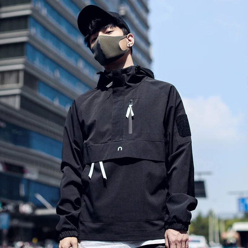 

Japanese Even Hat Jacket Male 2020 Spring New Pattern Tide Loose Coat Korean Student Charge Clothes windbreaker Free