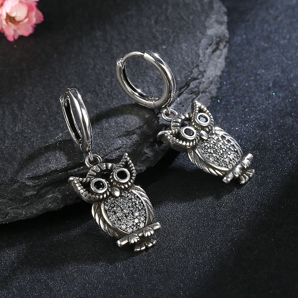 Pendientes Colgantes Para Mujer, Diseño De Infinito, Plata De Ley 925 Con Circonitas AAAAA, Plata