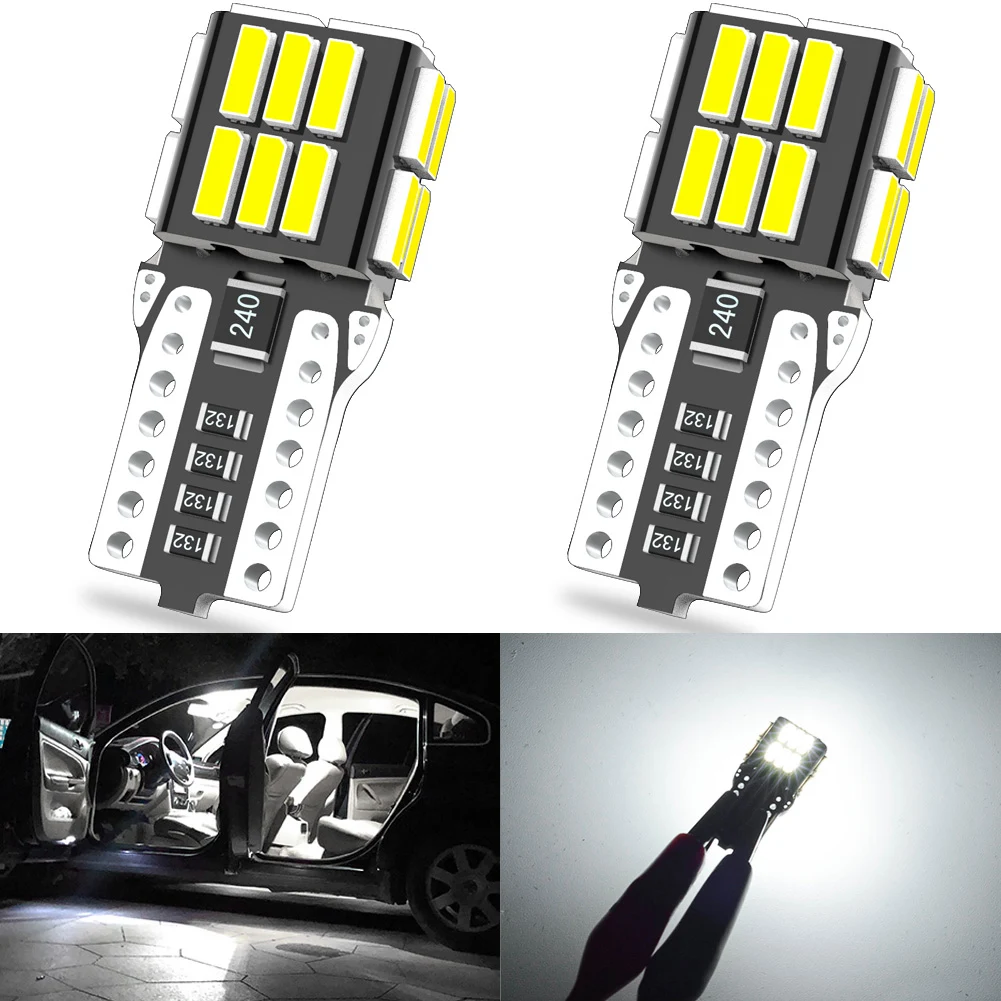 

Katur 2x Canbus W5W T10 LED Bulb No Error Car Interior Light for Alfa Romeo 159 147 156 Giulietta Mito VW Golf 4 5 7 6 mk7 mk5