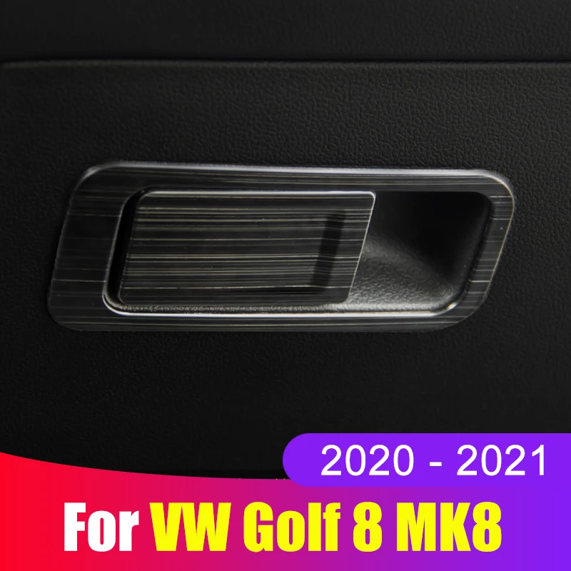 

Car Stainless Copilot Storage Glove Box Decorative Sequins Trim Sticker For Volkswagen VW Golf 8 MK8 Accessories 2020 2021 2022