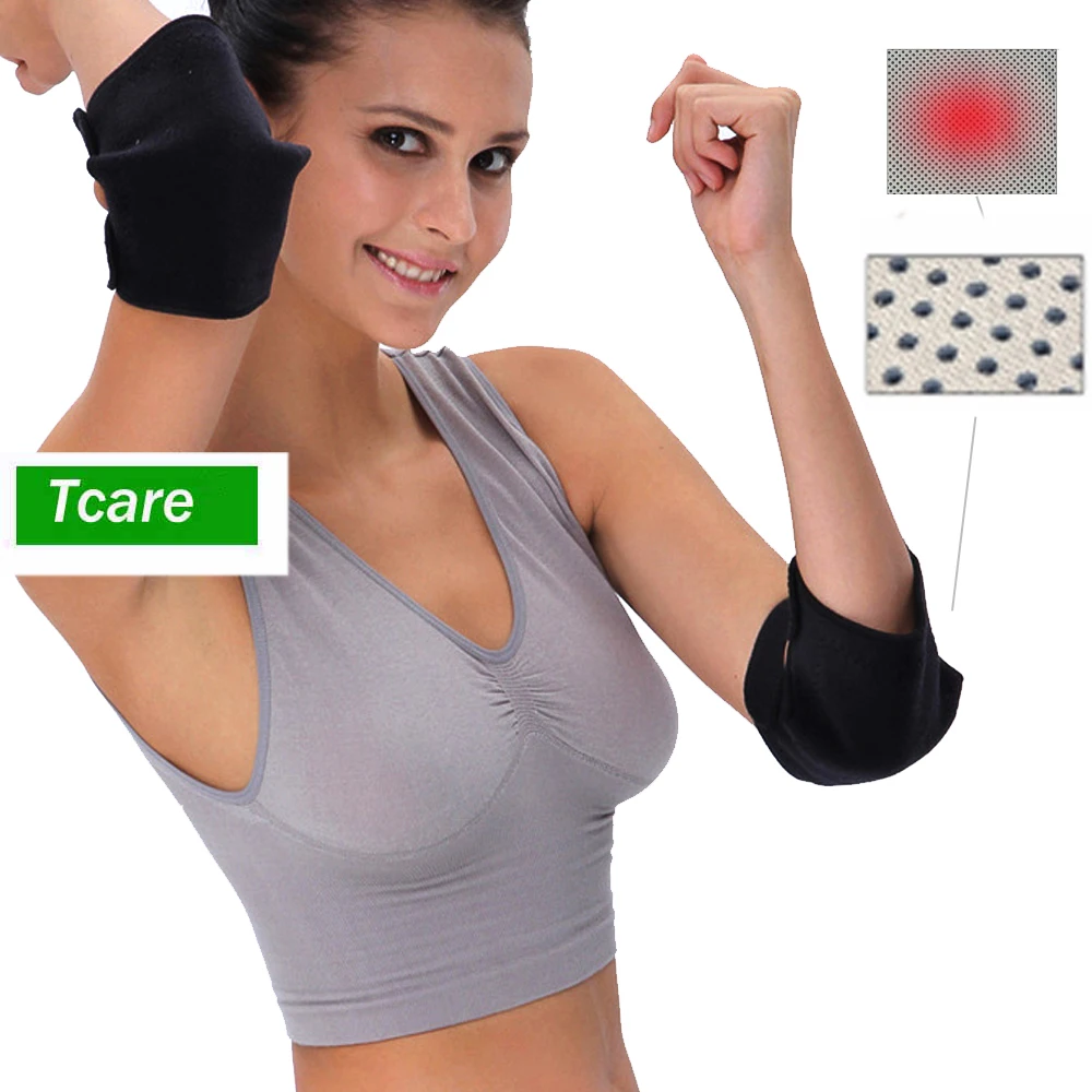 

1Pair Tourmaline Magnetic Therapy Self Heating Elbow Pad Elbow Support Belt Brace Breathable and Comfortable