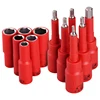 Insulated Electrical 1000V High Voltage Resistance 3/8 VDE Deep Socket H8-19mm  Length Hex Bit 4-10mm 1