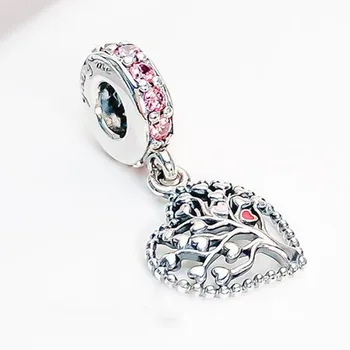 

100% 925 Sterling Silver European And American New Life Tree Pendant Fit Pandora Women Bracelet & Necklace Diy Jewelry