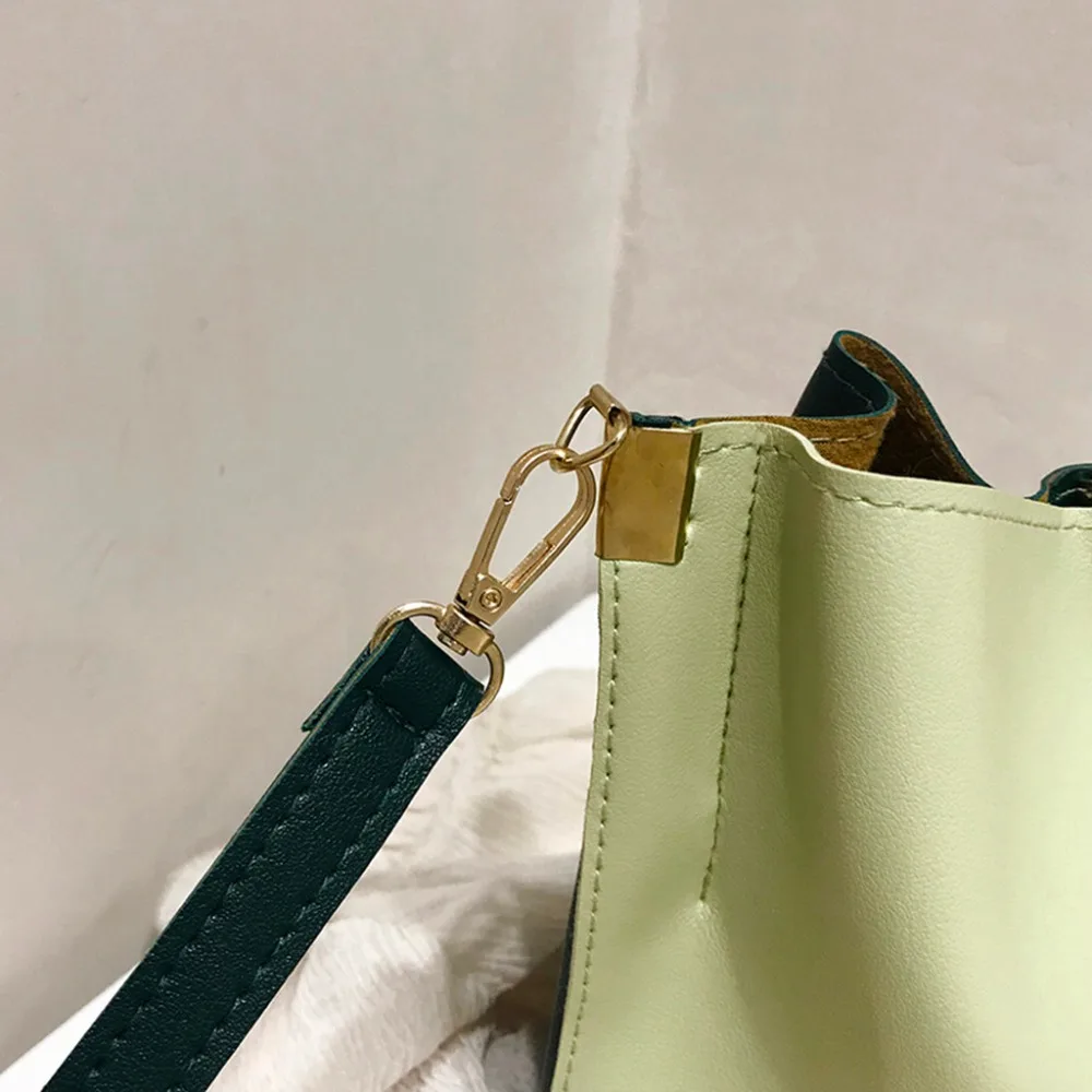 Сумки для женщин Женские винтажные однотонные сумки через плечо модная кожаная небольшая сумка-корзина#0807