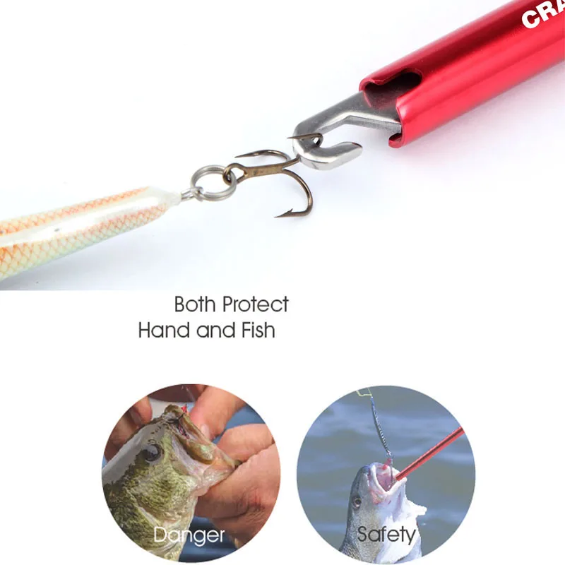 Kopen Crazy Shark Aluminium Haak Remover Vis Haak Extractor Lichtgewicht Haak Ontkoppelaar Draagbare Ontkoppeling Goederen Voor Vissen 24.5cm