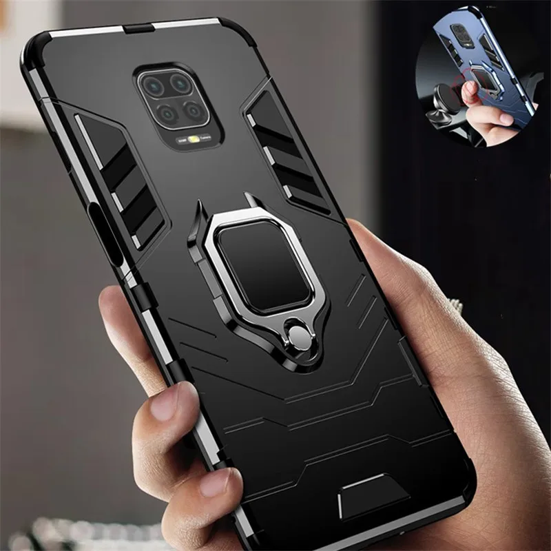 Ударопрочный защитный чехол для Xiaomi магнитный автомобильный держатель кольца