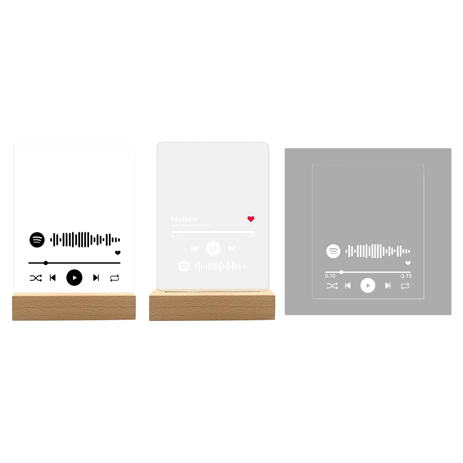 Desktop Personalized Acrylic Song Cover Photo Album Plaque Valentine's Day