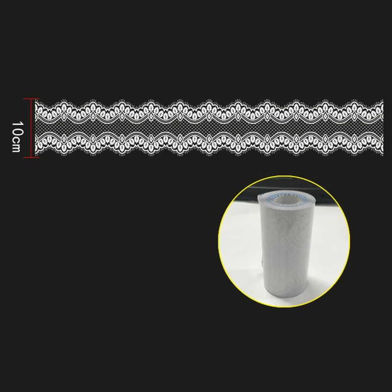 Pared Borde Encaje Removible Pared Pegatinas Arte Mural Ventana