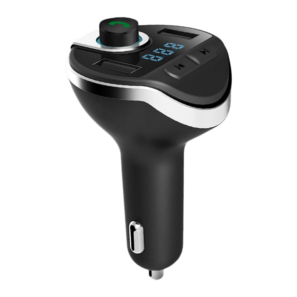 Беспроводной автомобильный Bluetooth MP3 Playe fm-передатчик Hands-free автомобильный комплект аудио 3.1A двойной usb порт быстрое зарядное устройство MP3 радио адаптер - Цвет: Черный