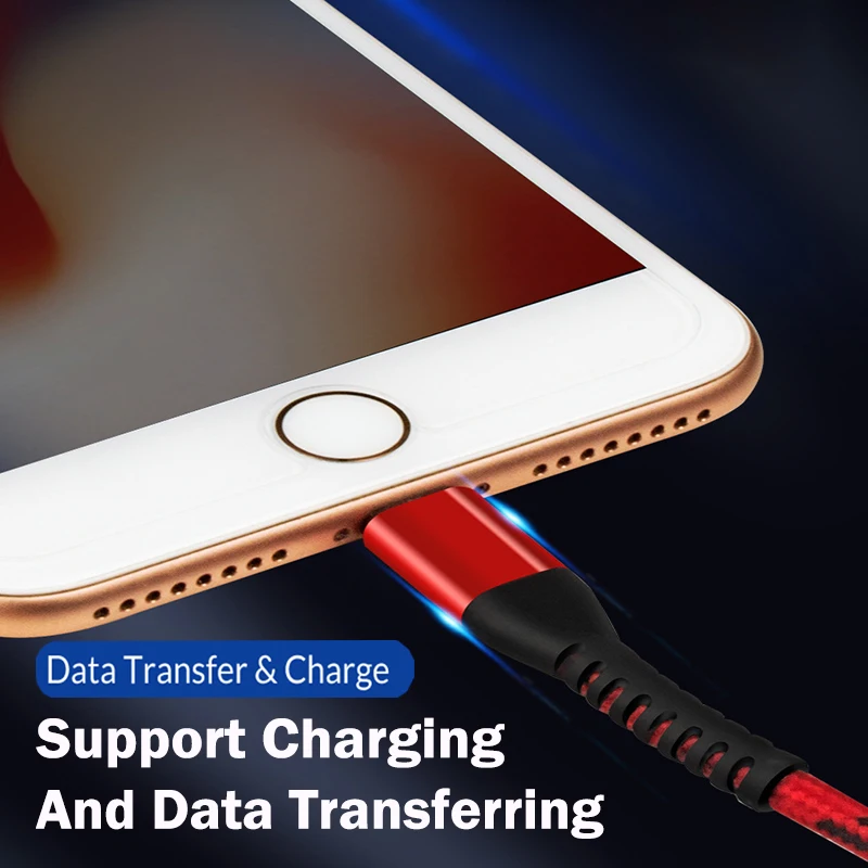 2A type C mi cro для iPhone USB кабель быстрой зарядки для samsung S10 9 huawei Xiaomi mi 9 Andriod Кабель зарядного устройства для мобильных телефонов