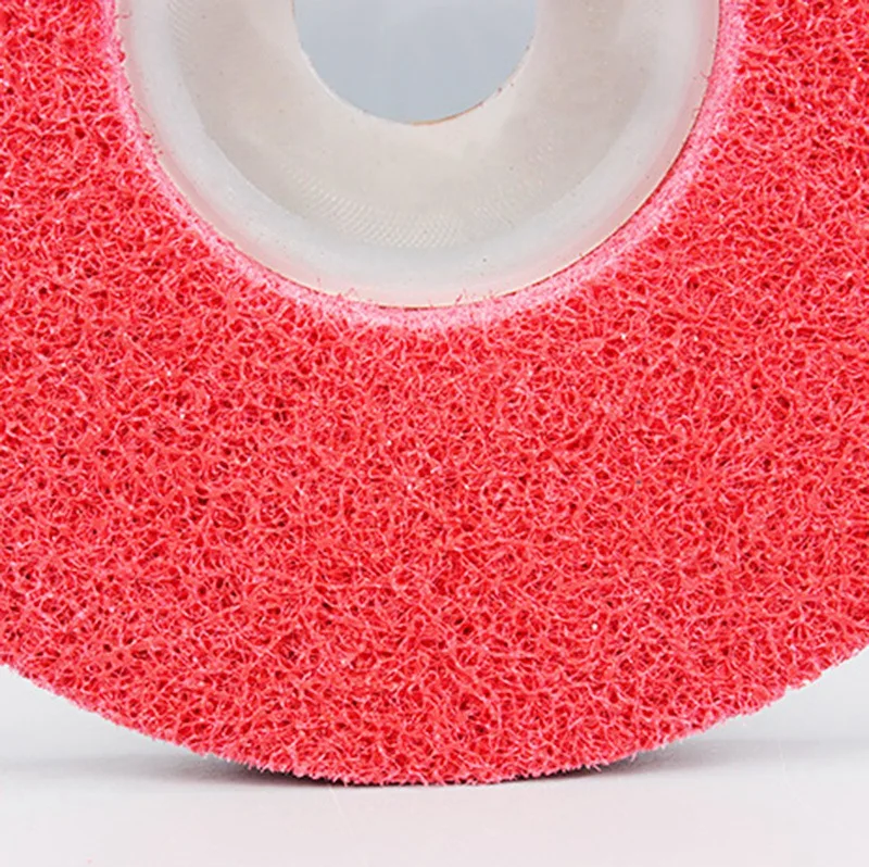 Горячая XD-10Pcs полировка колеса 100X16Mm9P Нетканые абразивные колеса нейлоновые волокна Полировка Абразивный диск для колес