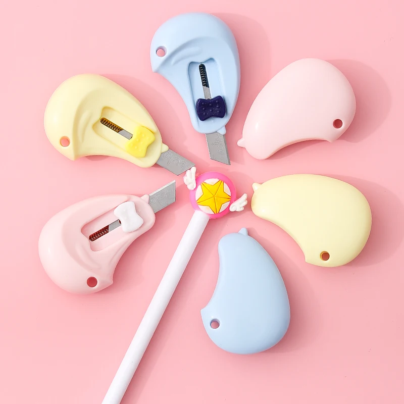 

Cute Utility Knife Paper And Office Knife Art Mini Cutter Back To School Supplies Stationery Office Tools By Kevin&sasa Crafts
