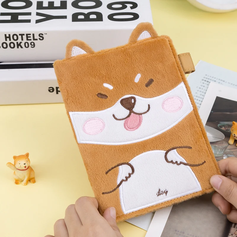 Hello Happy Dog мультяшная ткань, облегающая Обложка для дневника A6, костюм для стандартной бумажной книги