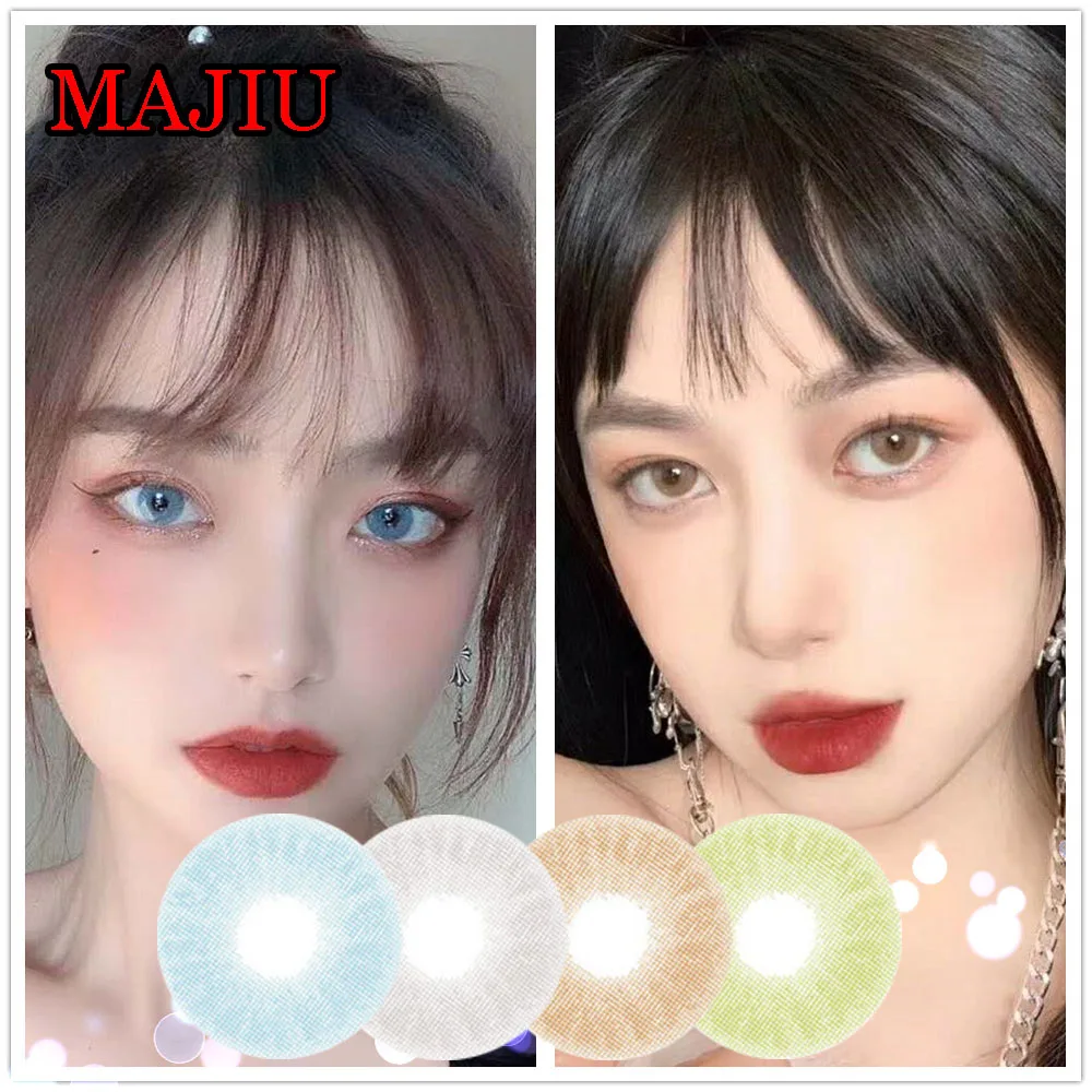 

Naatural Dark Eye Look Color Contact Lens Yearly Use Cosmetic Contact Lenses for Eye Color with Prescription Majiu Wholesale