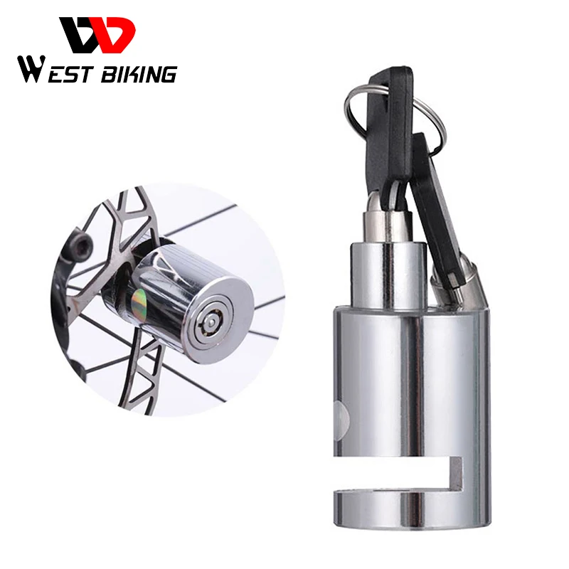 Stainless Steel Bicycle Lock High Hardness Mini Anti-Theft Bike Brake Disc Safety Waterproof Cycling Security Padlock | Спорт и
