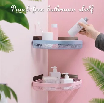 

Punch-free Bathroom Corner Shelf