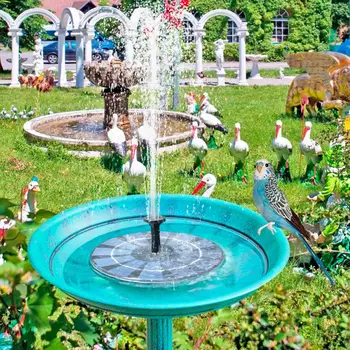 

HUIRAN Outdoor Solar Powered Floating Bird Bath Water Panel Fountain Pump Garden Pond Pool Landscape Home Decor Water Fountain