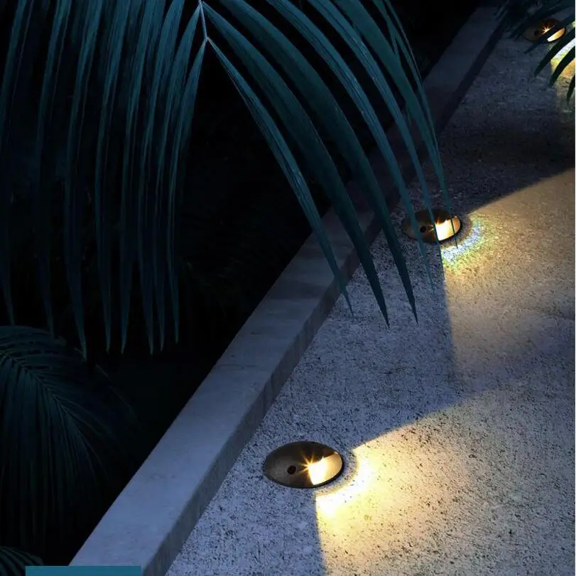1pcs IP65 LED Deck Floor Light 2W 3W 4W Waterproof Dimmable 110V 220V DC12V LED Inground Garden Yard Road Path Spotlight led deck lights