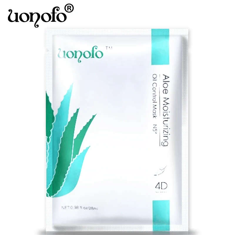 

UONOFO 1PC 4DFruit flavor Aloe Moisturizing Face Facial Mask Fresh Anti-Acne Plant Extract Oil Control Hydrating Sheet Face Mask