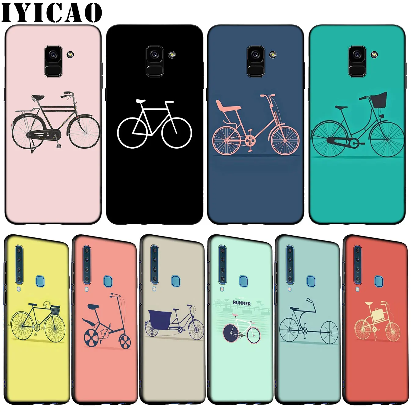 IYICAO ручка рисунок велосипеда Мягкий силиконовый чехол для телефона samsung Galaxy |