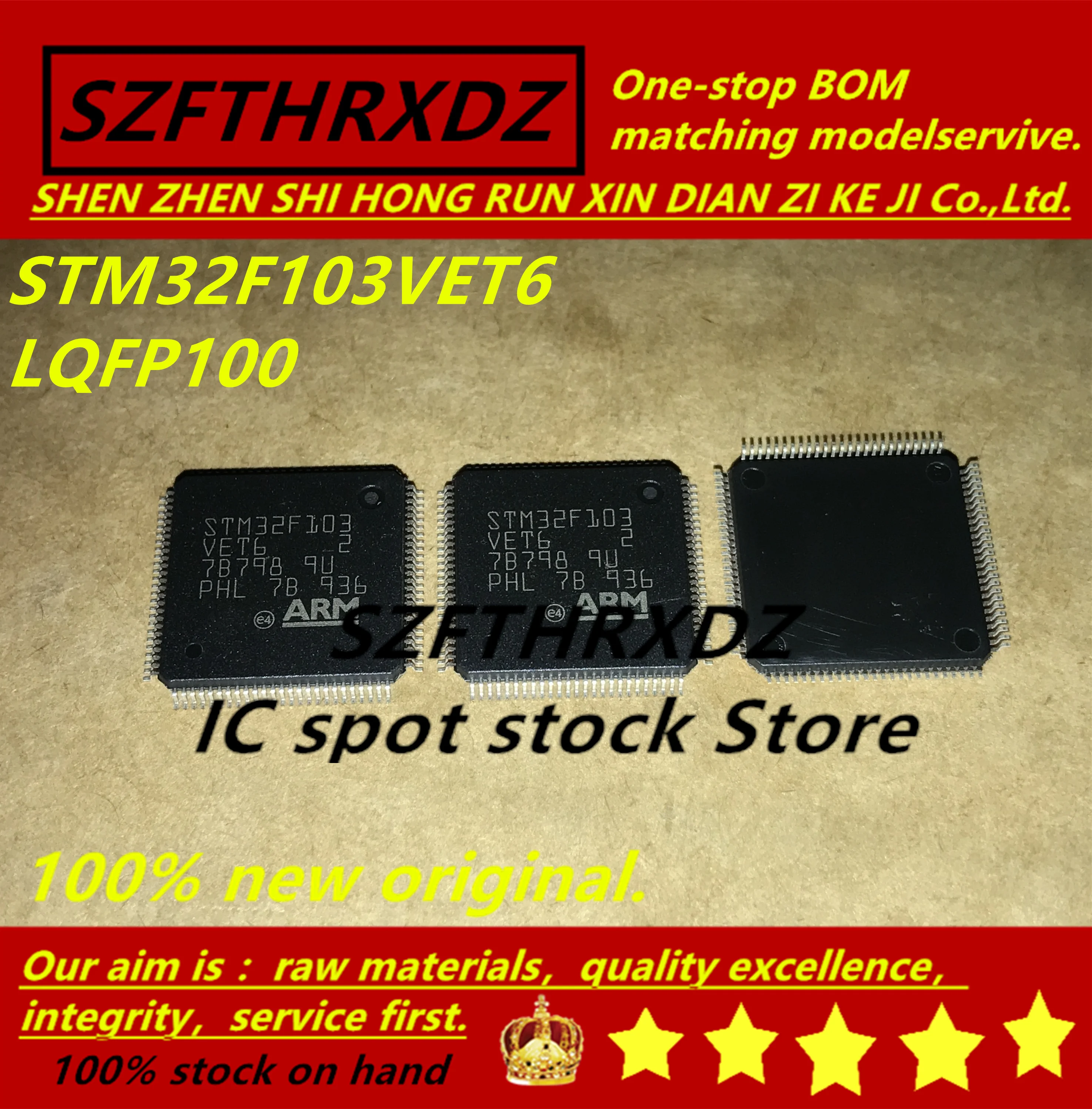 SZFTHRXDZ 100% new original 2019+ (5PCS-10PCS) STM32F103VET6 STM32F103 VET6 LQFP100 | Обустройство дома