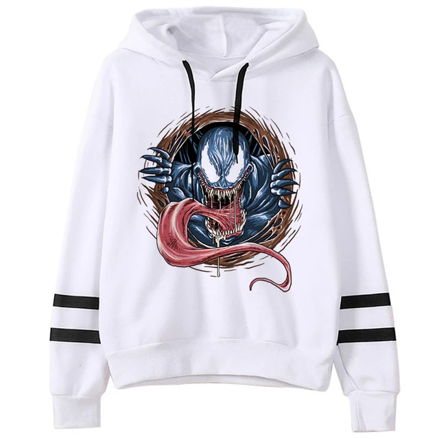 Venom Spiderman Hoodie Anime Superhero Cool Hoodies Men Graphic Winter Harajuku Funny Movie Venom Sweatshirt Hip Hop Hoody Male 2
