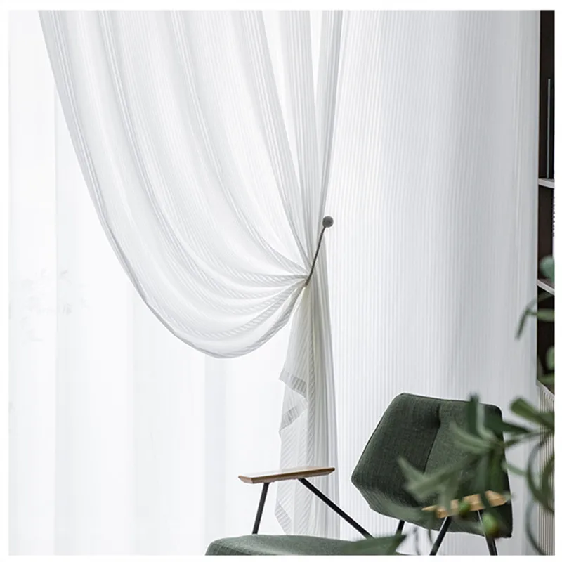 Современные белые жалюзи отвесный тюль занавески для гостиной спальни оконные