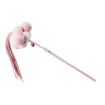 

1Pcs Fun Cat Kitten Toy Pet Dangler Rod Wand Teaser Teasing Play Games