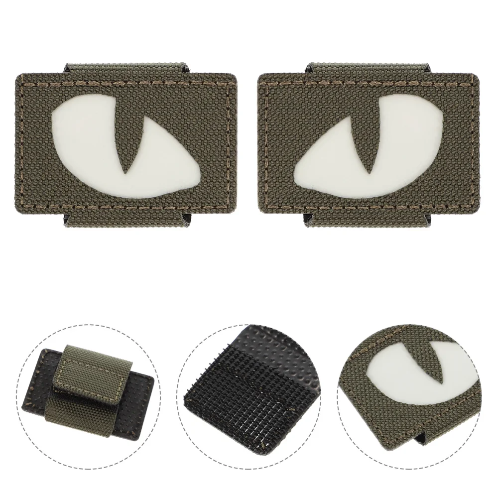 2Pcs Cool Reflective Hook Patch Custom Personalized Appliques for Hats | Дом и сад