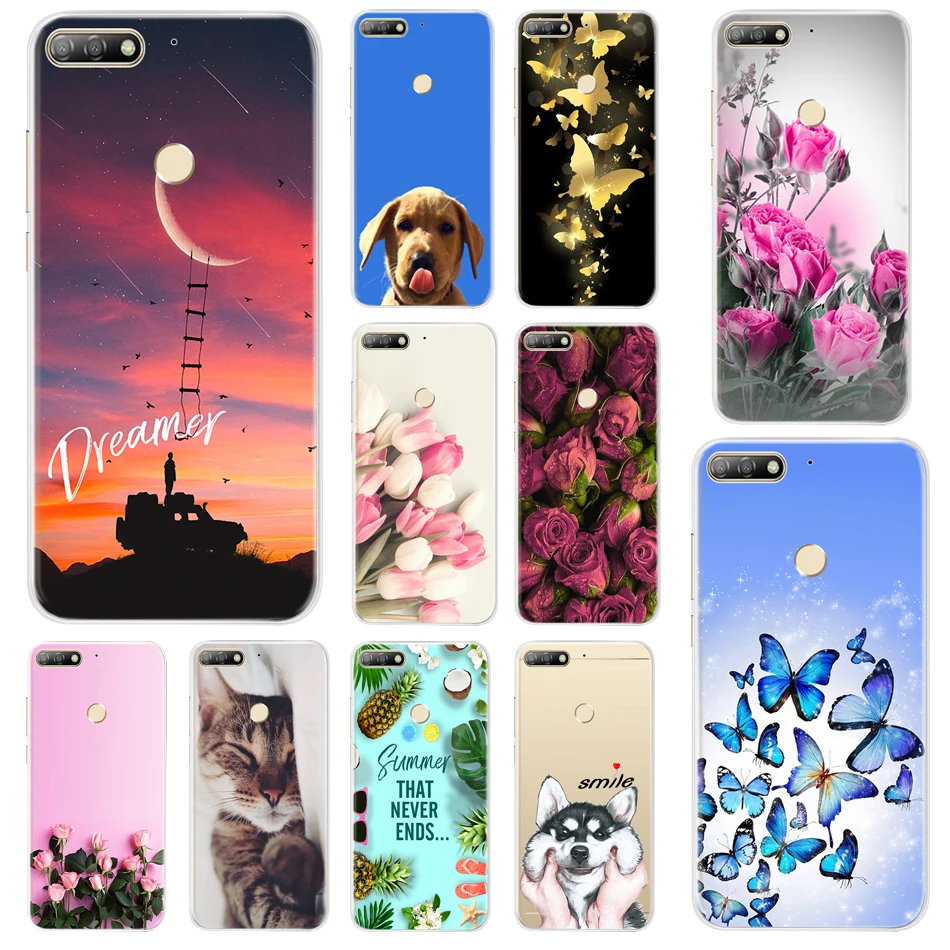 

Soft TPU Case For Huawei Honor 7A Case Honor 7A Pro Case 5.7" Silicone Back Cover For Huawei Honor 7A Russian Phone Case 5.45"