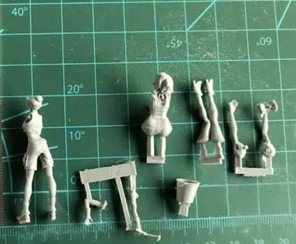 1/35 каучуковая фигурка женщина ремонтник стиль II 2 шт./компл. модельные наборы