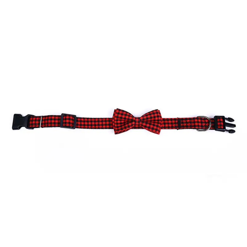 Pet Dog Cat Collar Puppy Bow-tie Collar Adjustable Pet Neckerchief Printed Dog Collars For Small Dogs Chihuahua Teddy S M L