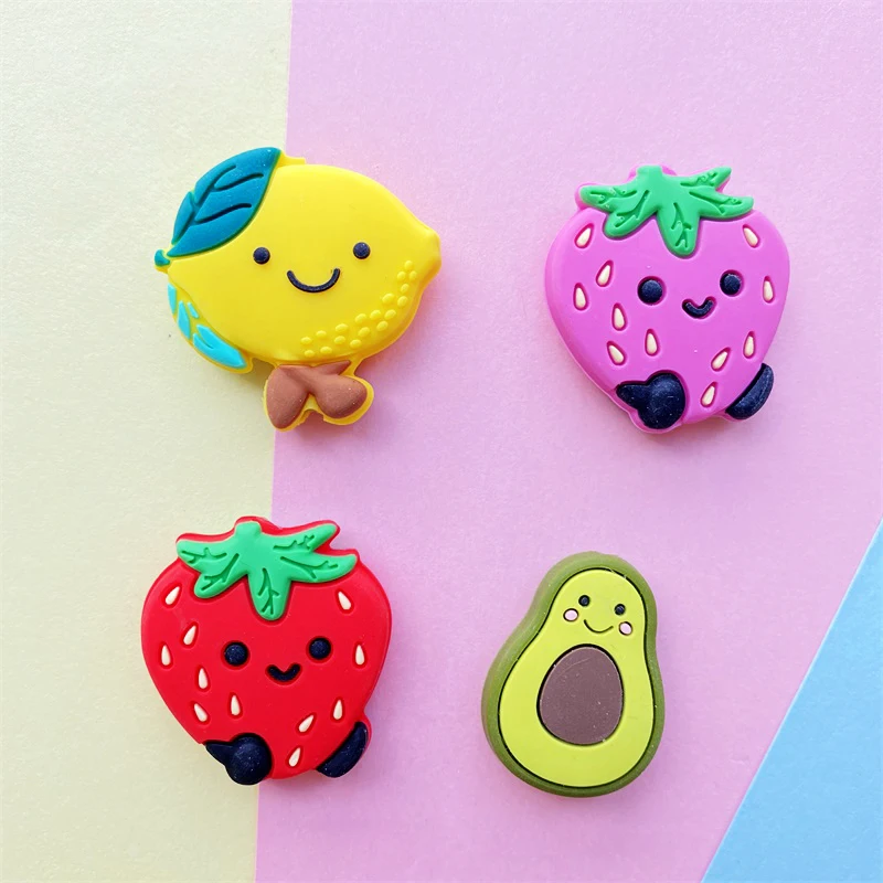 Lemon Avocado-Silicone-Beads Bpa-Free 10PCS for DIY Cute Teething-Toys Baby Strawberry