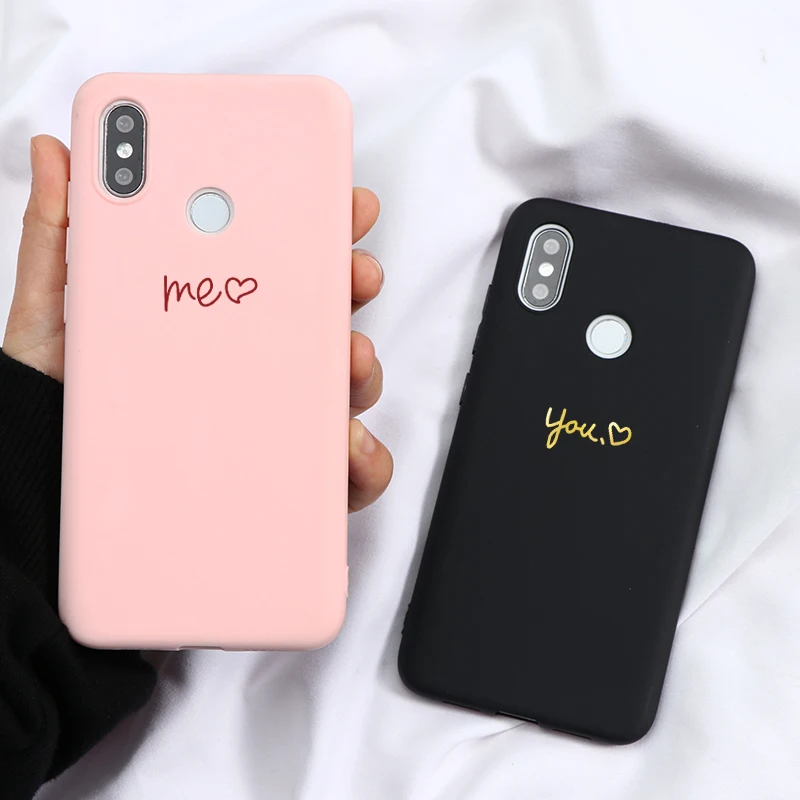 Милые чехлы из ТПУ для пар чехол Xiaomi Redmi Mi Note 9 Pro Max 10 8 T 7 6 5 K20 K30 4X 5A 7A 8A S2 Lite CC9 CC9e