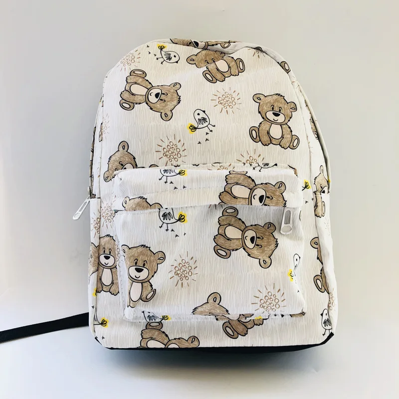 13*25*36 см корейский рисунок с милым медведем и котом из мультфильмов холщовый рюкзак дорожный плюшевая сумка в виде котенка