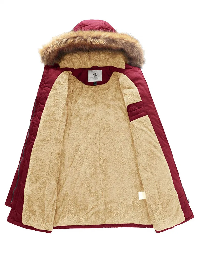 Goede Vrouwen Winter Jas Fleece Katoen Militaire Parka Bont Capuchon