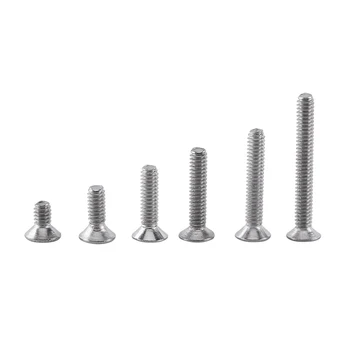 

250PCS/Set M2 Cap/Button/Flat Head A2 Stainless Steel Hex Socket Screw Bolt Nut Assortment Kit