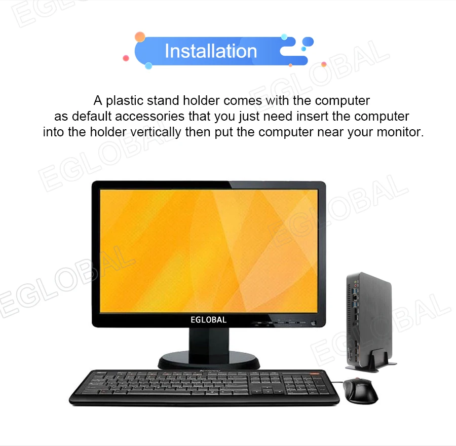 Eglobal игровой мини стационарного персонального компьютера Дискретная i9-9900 i7-9700F i5-9400F GTX1050TI 4G GPU Win10 микро ЭВМ NVMe 2* HDMI2.0