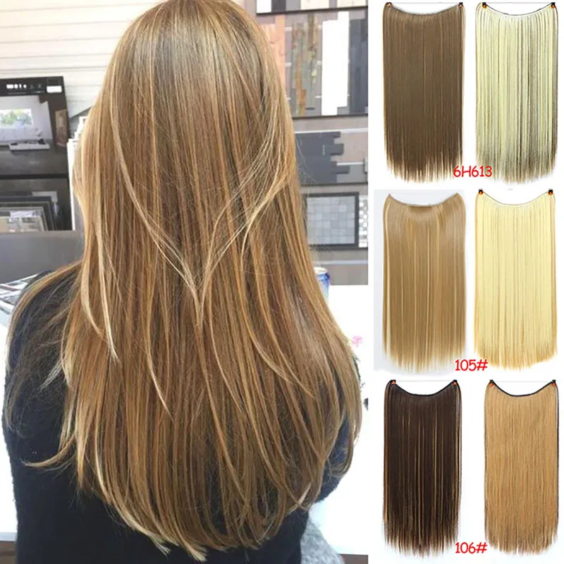 WEILAI длинные волнистые женские прически для наращивания волос термостойкие синтетические накладные волосы