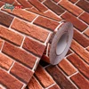 Retro Wallpaper Self-adhesive Waterproof Moisture-proof Red Brick Wall Sticker PVC Thick Dining Room Study Background Wall Paper 1