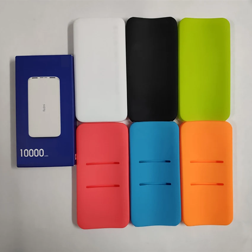 

Anti-drop Silicone Protective Case For Redmi 10000mAh Power Bank Full Protection Cover Phones Power Bank Accessories