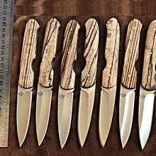 Прямой нож Зебра деревянная ручка D2 стальное лезвие EDC инструмент Открытый Отдых выживания разведка карманный тактический нож