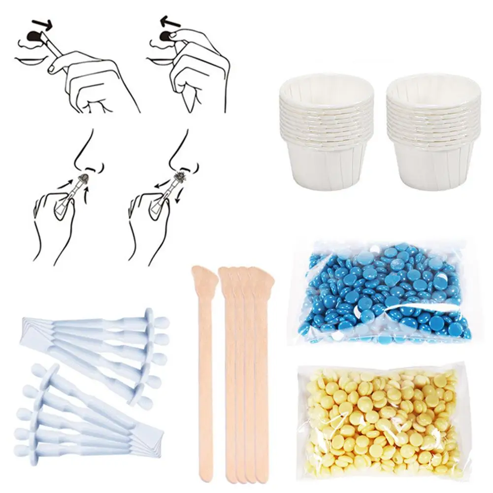 Nose Wax Kit Hair Removal Kit Nasal Hair Stick For Men & Women Face Wax