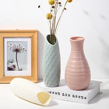 

Multi-color modern household plastic vase decoration simple and fresh vase non-toxic and tasteless home decoration